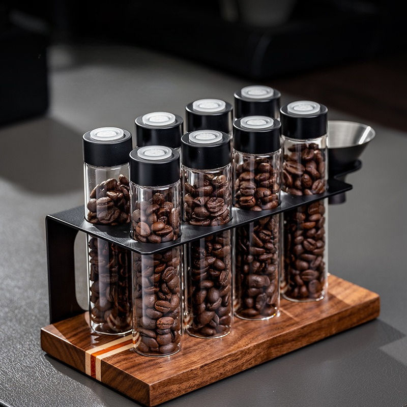 Kitchen Baking Storage - 저스틴라우 유리 커피 원두 보관 용기,