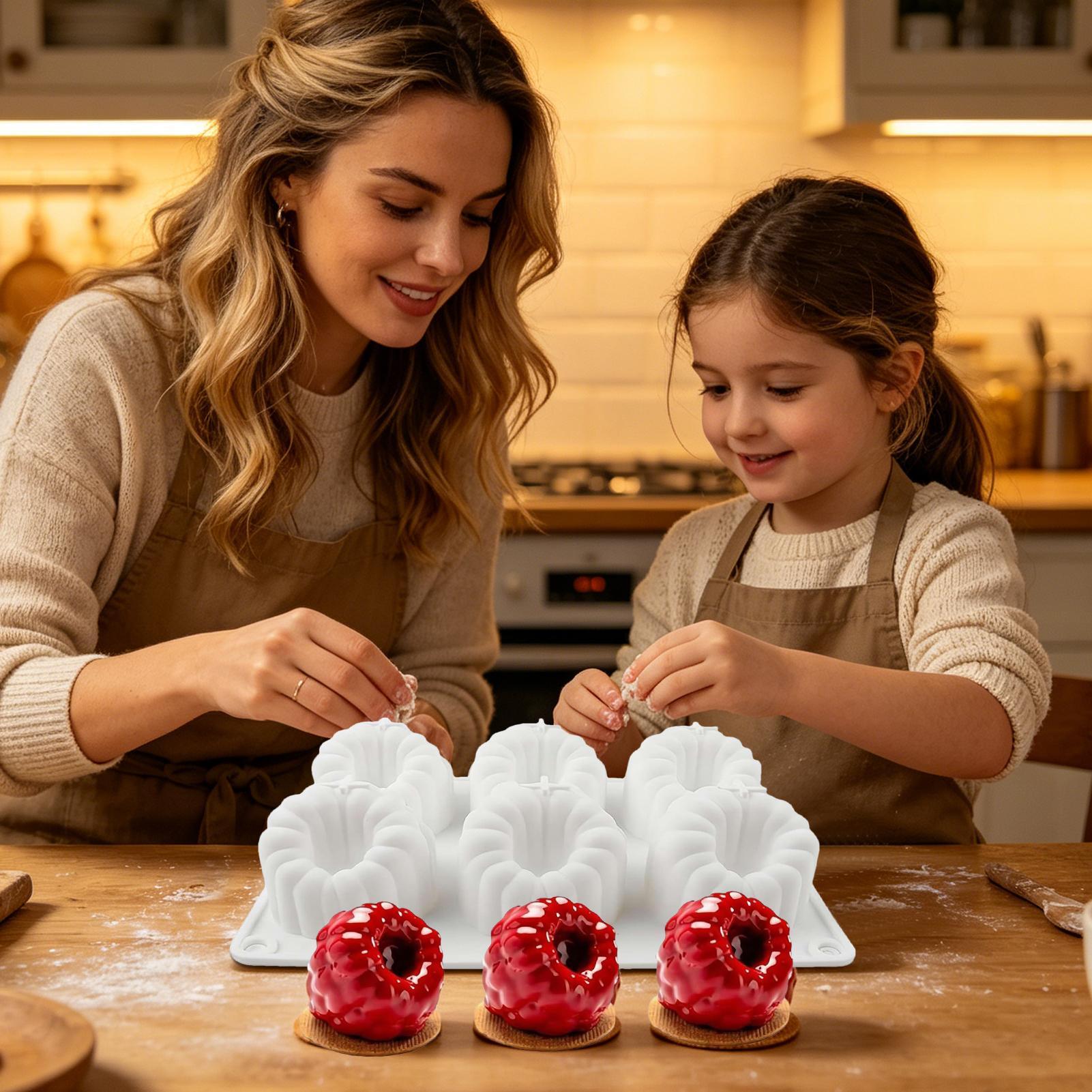 Kitchen Baking Mat - 라즈베리 실리콘 몰드 3D 라즈베리 모양
