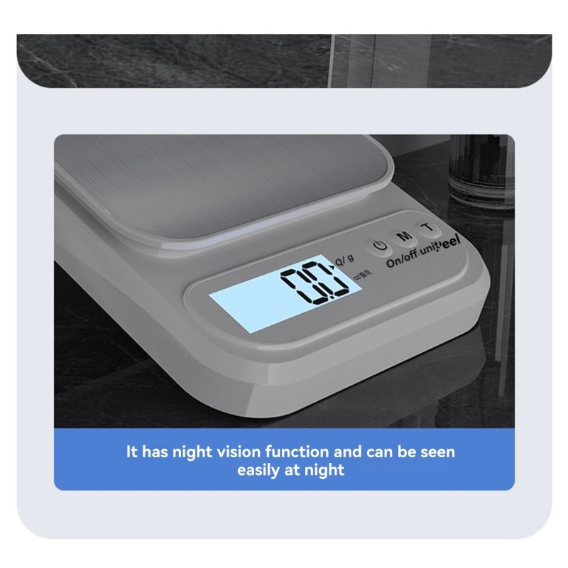 Kitchen Baking Scale - 【필수품】디지털 베이킹/요리용 주방 저울 3KG/0.1G- 고정밀