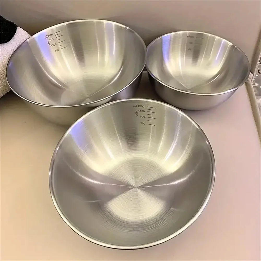 Kitchen Baking Scale - 1-3 스테인리스 스틸 볼 세트(저울 포함)