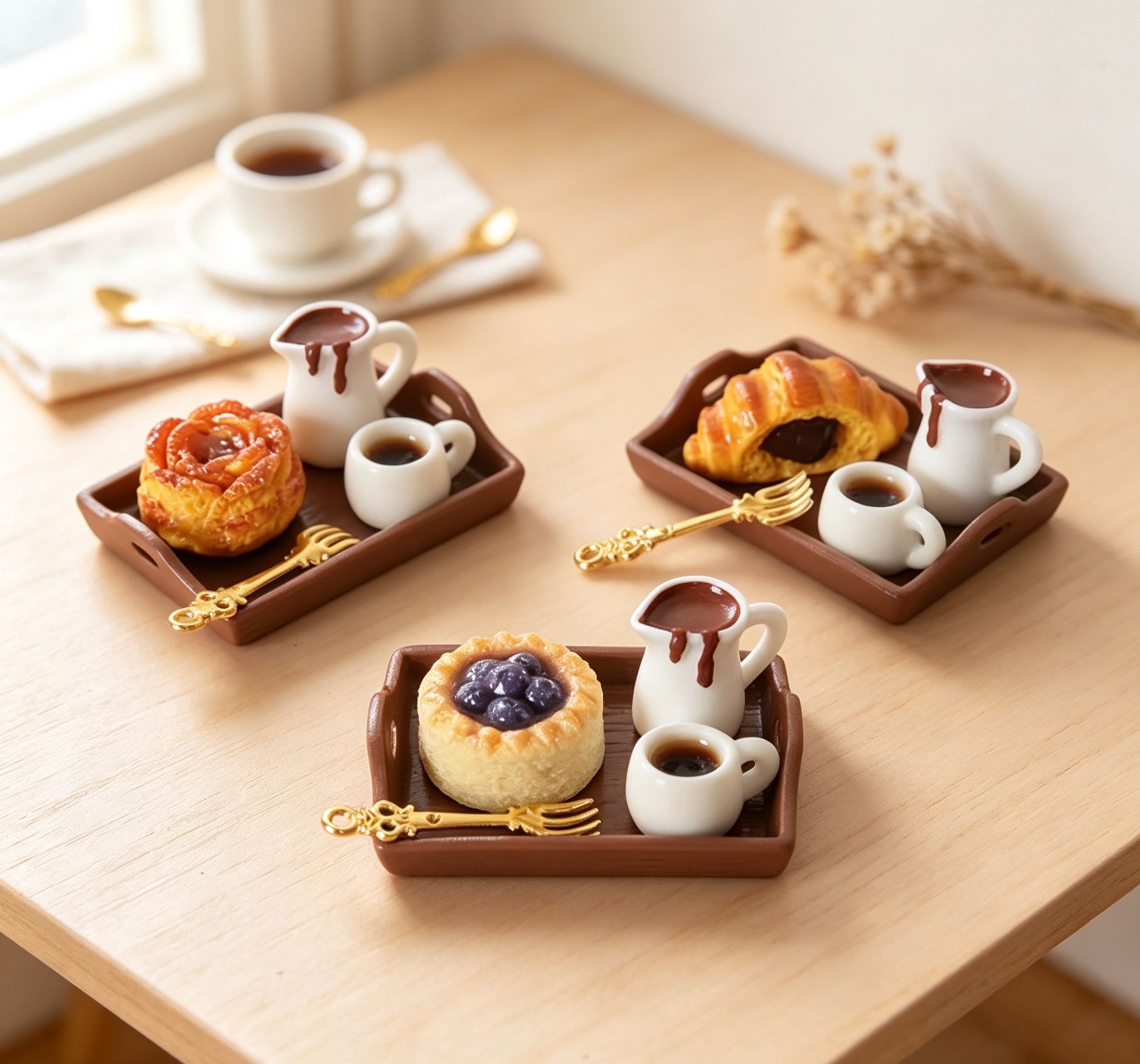 Kitchen Set Bakery - 1:12 스케일 미니어처 애프터눈 티 세트