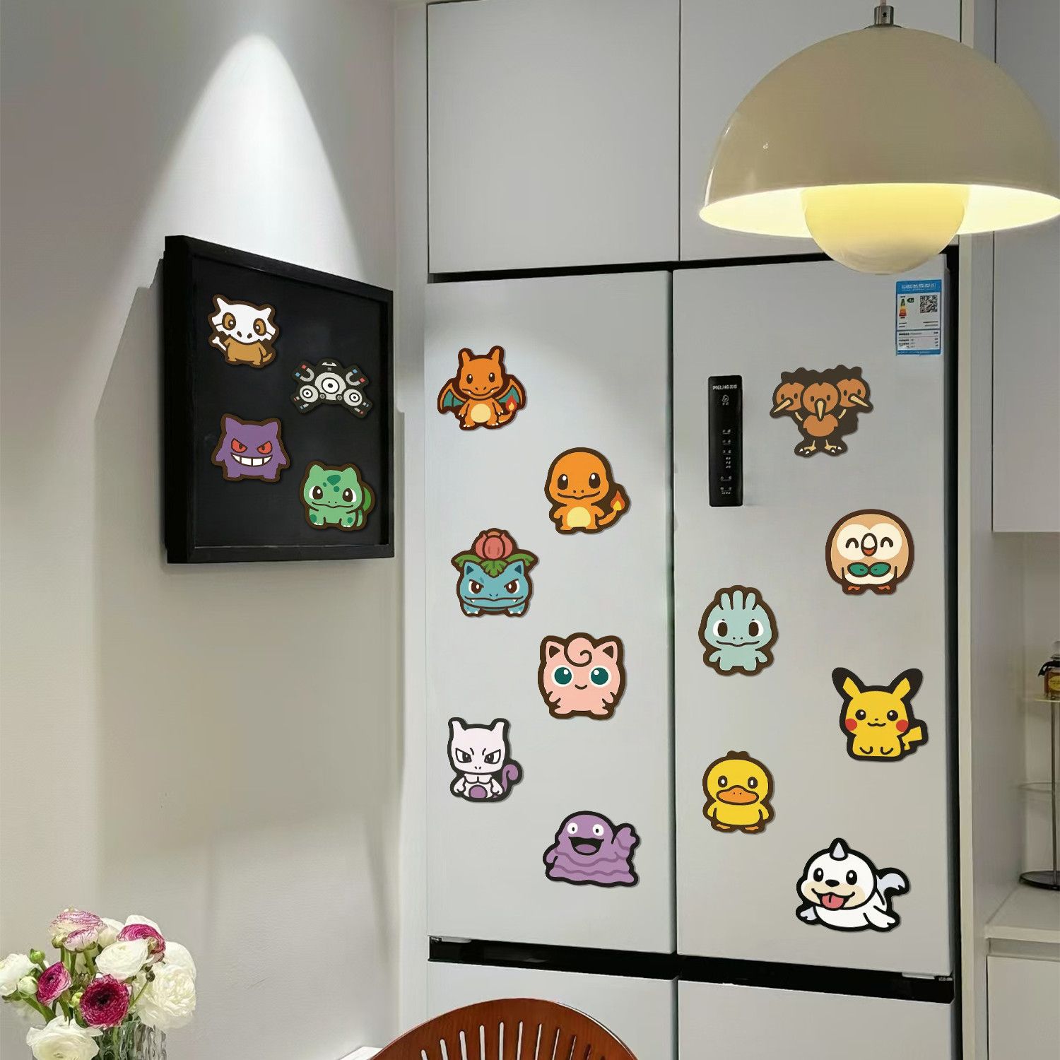 Kitchen Baking Storage - 다양한 스타일의 포켓몬 만화 냉장고 자석
