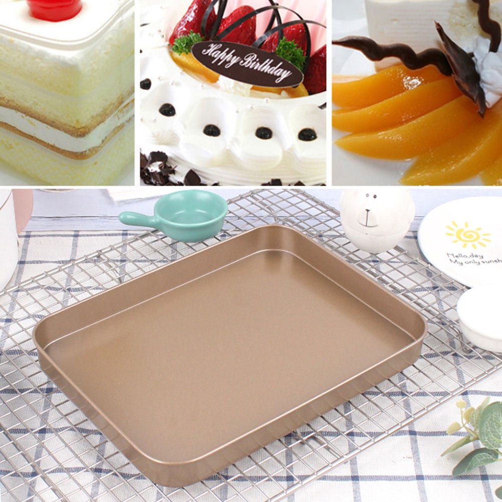 Kitchen Baking Pans - 탄소강 직사각형 케이크 팬 10인치 논스틱