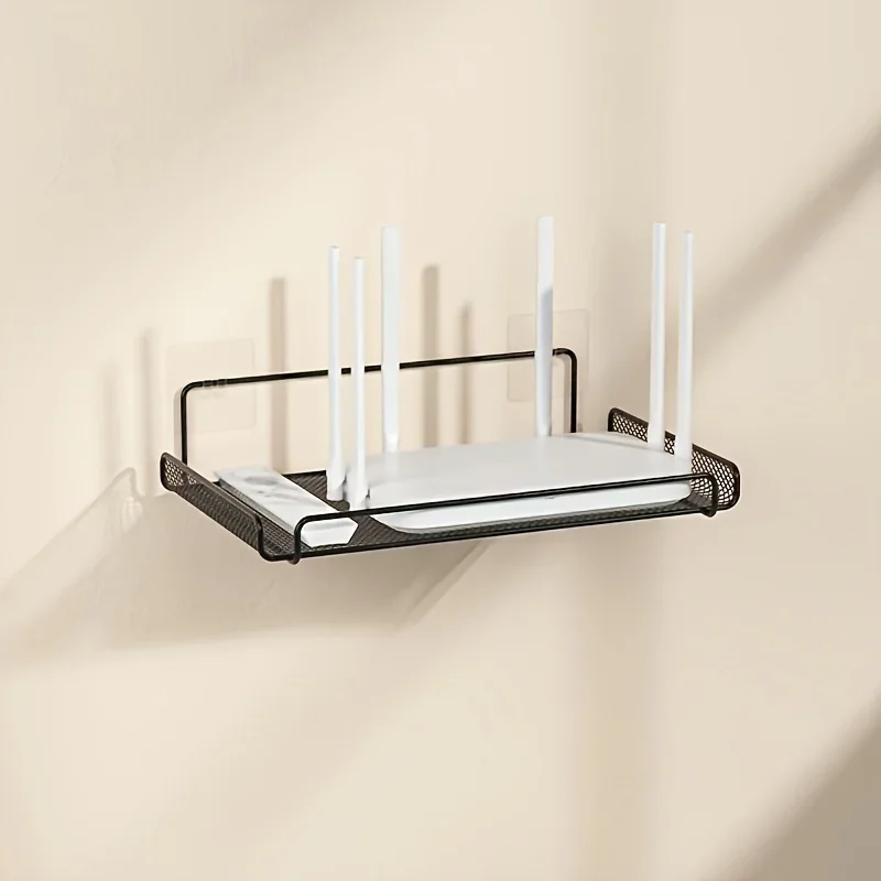 Kitchen Baking Storage - 스테인리스 스틸 라우터 선반 무타공 WiFi
