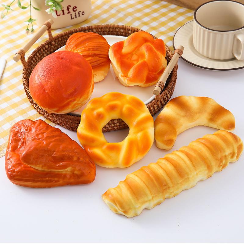 Kitchen Set Bakery - Pu 인공 빵 세트 사진 촬영을위한