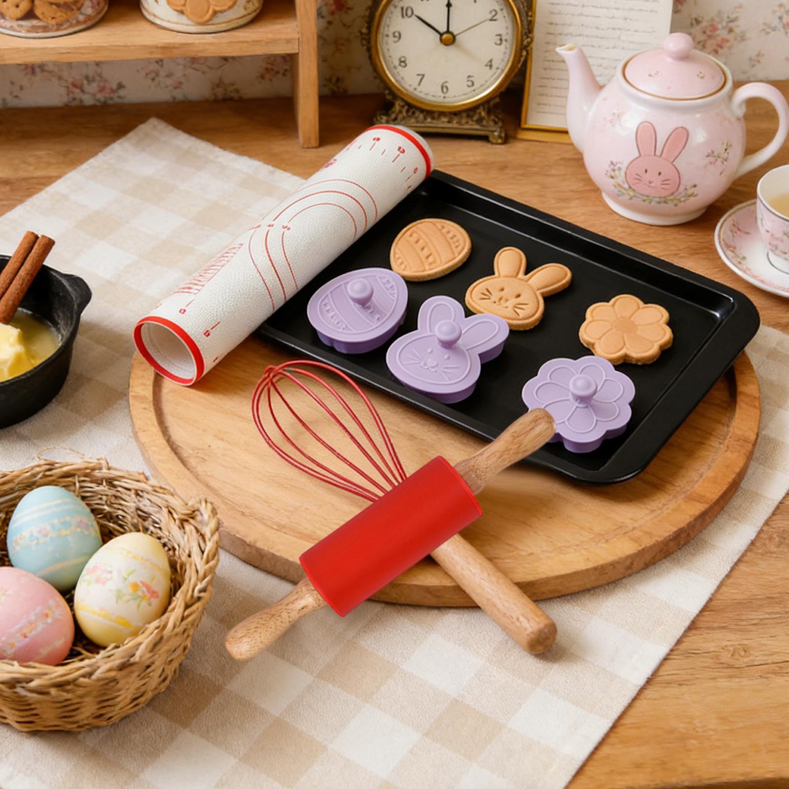 베이킹 롤링핀 부활절 논스틱 반죽 도구 토끼 달걀 디자 - Kitchen Roll Baking 리뷰 및 가격