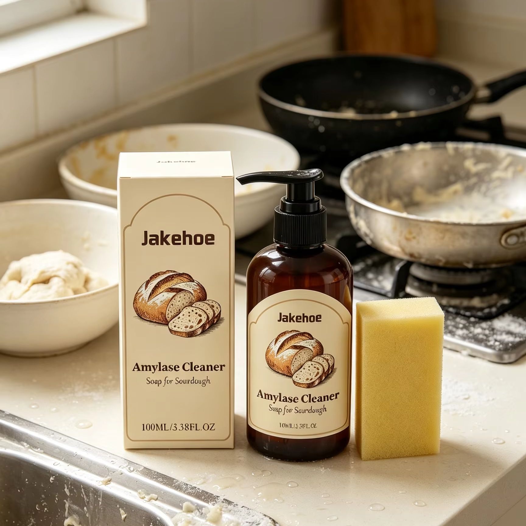 제이크호 아밀라제 클리너 비누 사워도우 빠른 효과 주방 - Kitchen Baking Mess 리뷰 및 가격