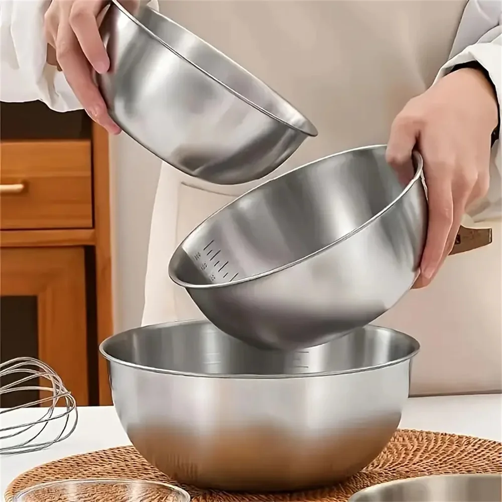 1-3개 스테인리스 스틸 볼 세트(계량 눈금 포함) - - Kitchen Baking Scale 리뷰 및 가격
