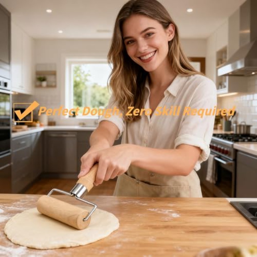 피자와 반죽용 최고의 롤링핀 - 붙지 않음, 나무 재질 - Kitchen Baking Must Haves 리뷰 및 가격
