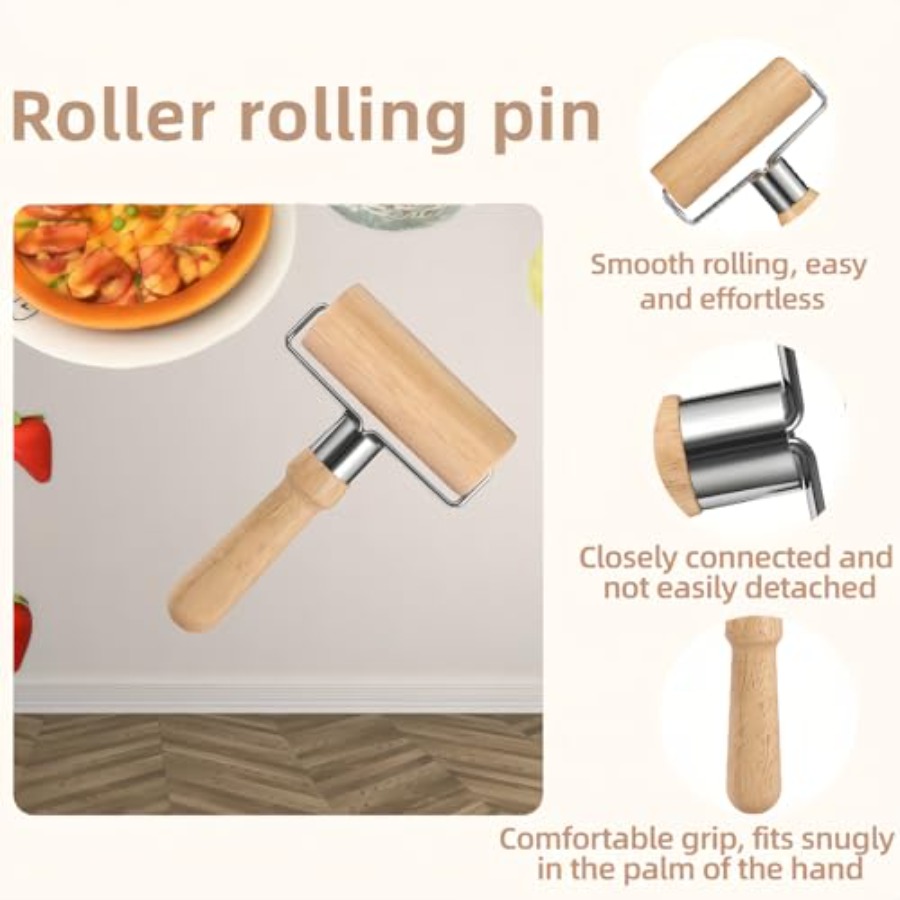 피자와 반죽용 최고의 롤링핀 - 붙지 않음, 나무 재질 - Kitchen Baking Must Haves 리뷰 및 가격