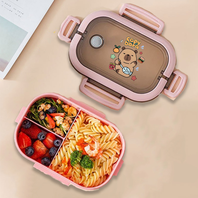 Capybara 도시락 상자 애니메이션 동물 인쇄 식품 - Kitchen Baking Storage 리뷰 및 가격
