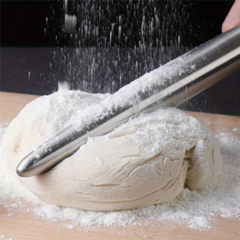 1개 스테인리스 스틸 롤링 핀 주방 도구 반죽 롤러 피 - Kitchen Roll Baking 리뷰 및 가격
