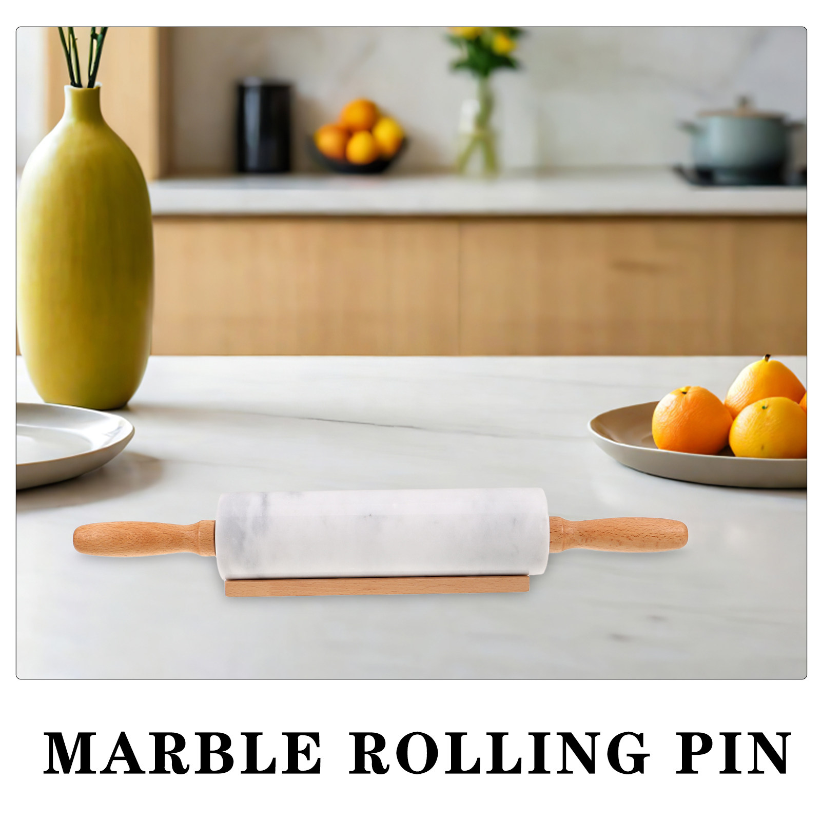 3Pcs 대리석 롤링 핀 인체 공학적 핸들 반죽 롤링  - Rolling Pin Marble 리뷰 및 가격