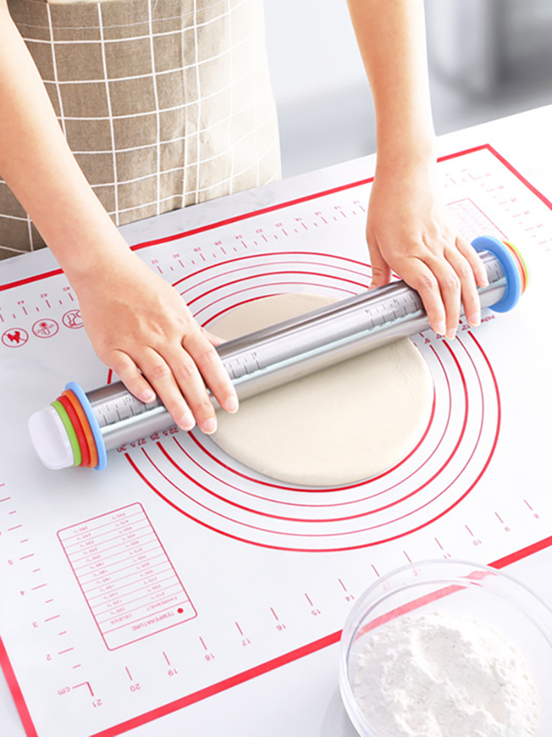 스테인레스 스틸 롤링 핀 실리콘 베이킹 과자 매트 주방 - Kitchen Roll Baking 리뷰 및 가격