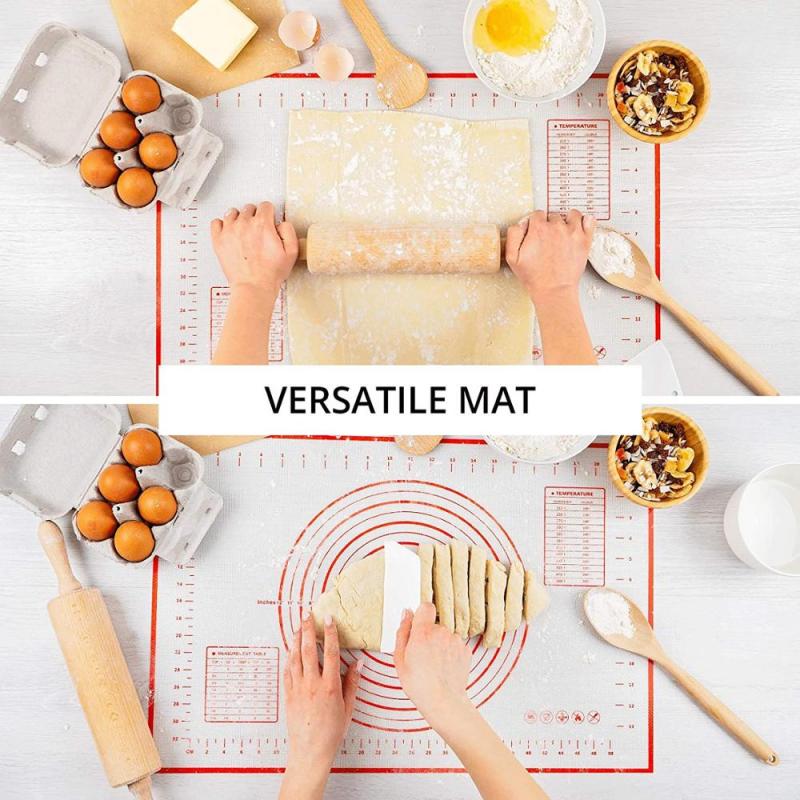 대형 실리콘 베이킹 매트 롤링 반죽 패드, 페이스트리  - Kitchen Roll Baking 리뷰 및 가격