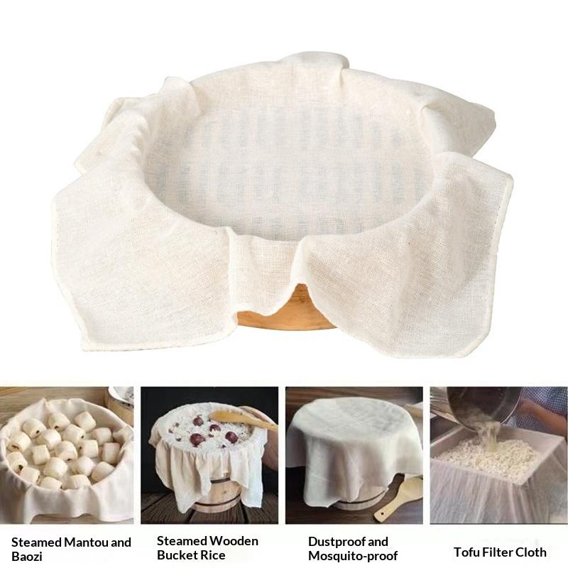 3Pcs 라운드 순수 코튼 스티머 천 40/60CM 논 - Kitchen Baking Mat 리뷰 및 가격