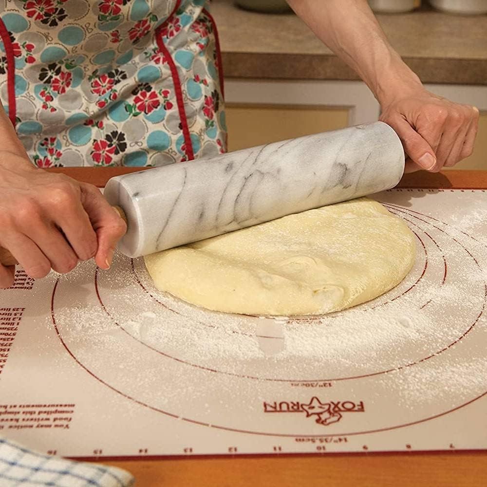 10인치 흰색 대리석 밀대와 나무 홀더 - Rolling Pin Marble 리뷰 및 가격