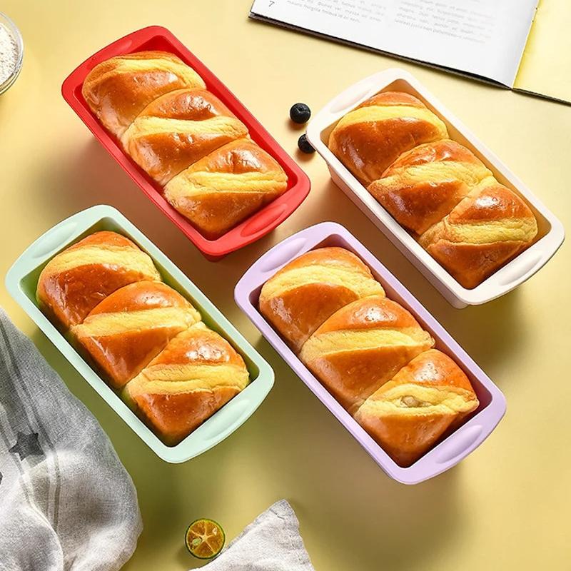 1/4Pcs 가정용 직사각형 실리콘 몰드 캔디 토스트  - Kitchen Baking Pans 리뷰 및 가격