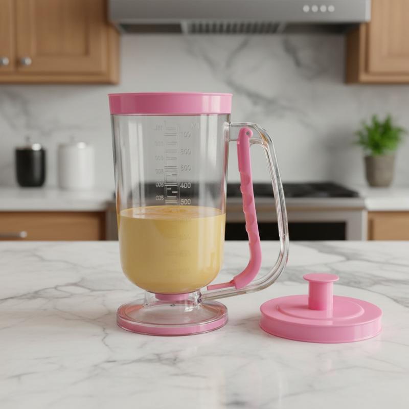 900ml 휴대용 팬케이크/와플 반죽 디스펜서, 양조절 - Kitchen Baking Mess 리뷰 및 가격
