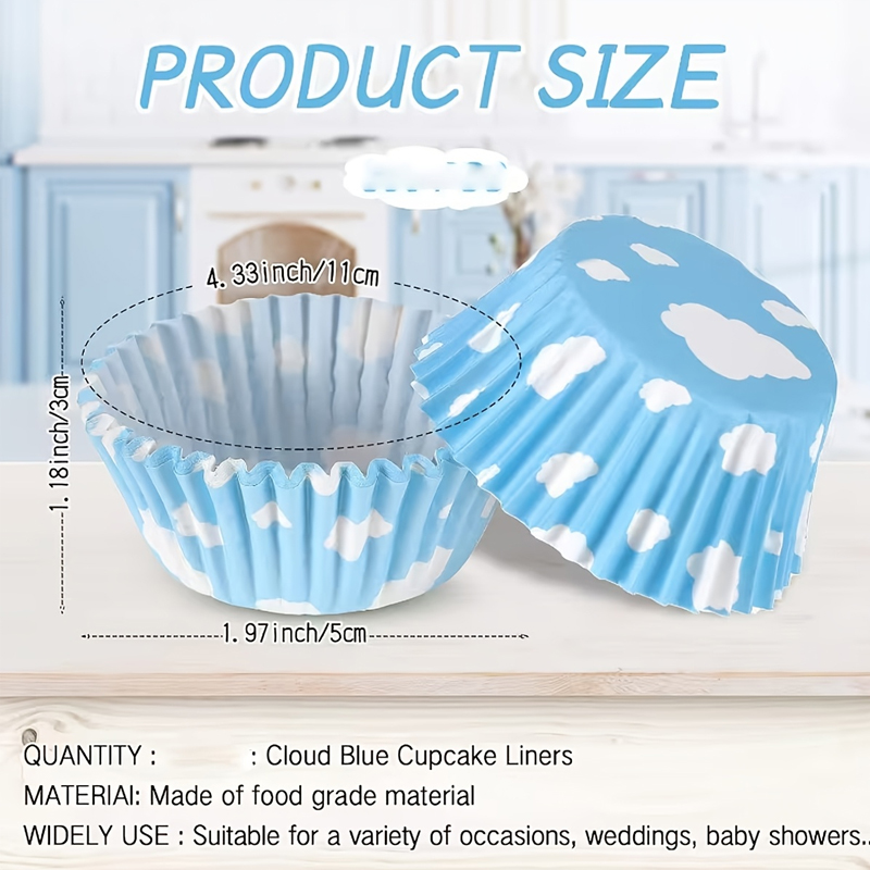 100Pcs200Pcs 푸른 하늘과 흰 구름 케이크 종 - Kitchen Baking Must Haves 리뷰 및 가격