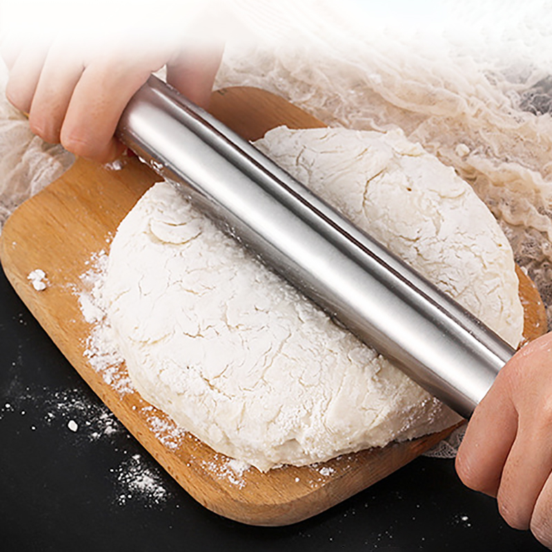 304 스테인레스 스틸 비 스틱 롤링 핀 주방 용품 반 - Kitchen Roll Baking 리뷰 및 가격