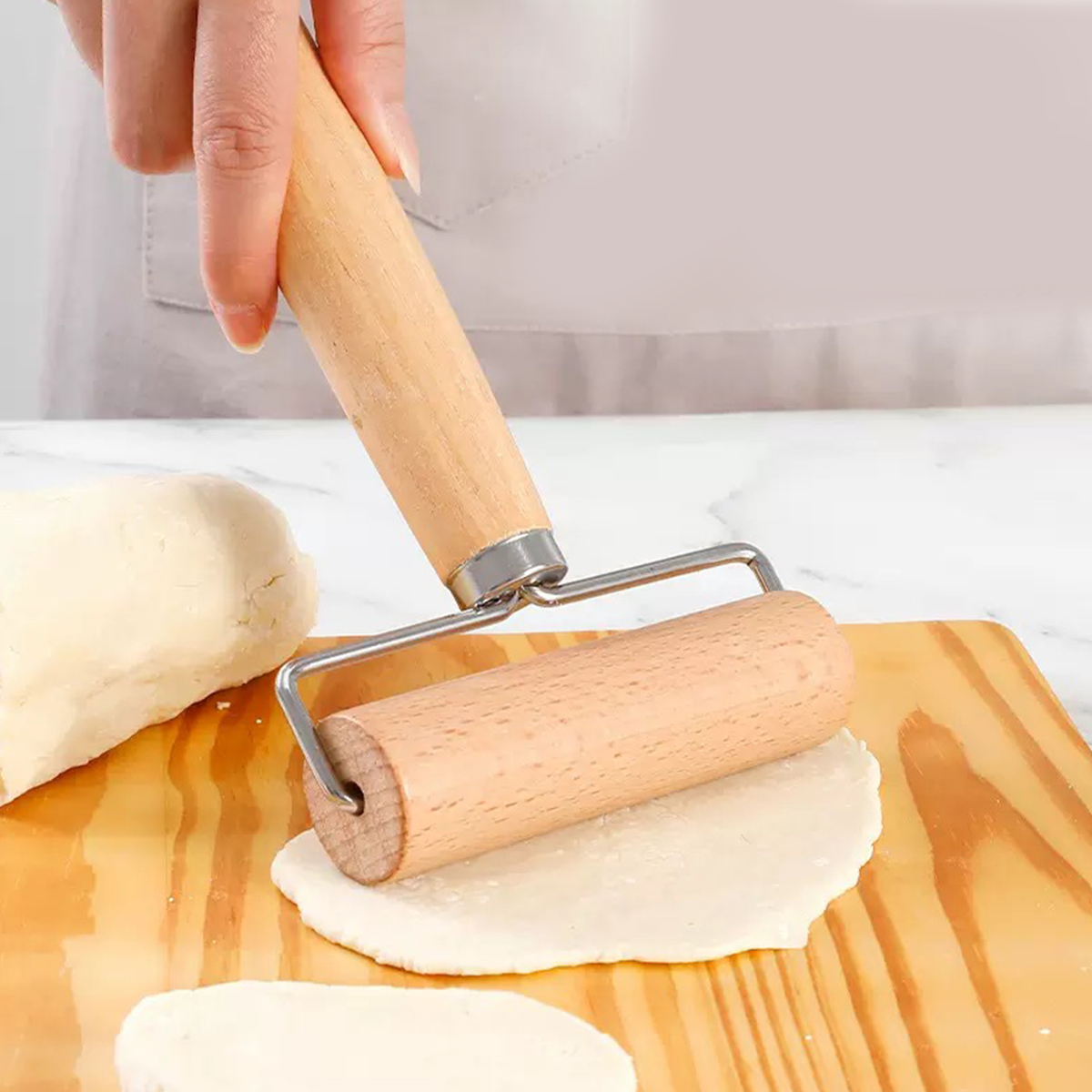 1PC 롤링 핀; 나무 베이킹; 으깬 견과류; 팬케이크 - Kitchen Roll Baking 리뷰 및 가격