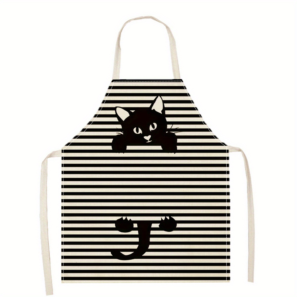 린넨 앞치마 재미있는 고양이 선글라스 프린트 주방 요리 - Kitchen Baking Ideas 리뷰 및 가격