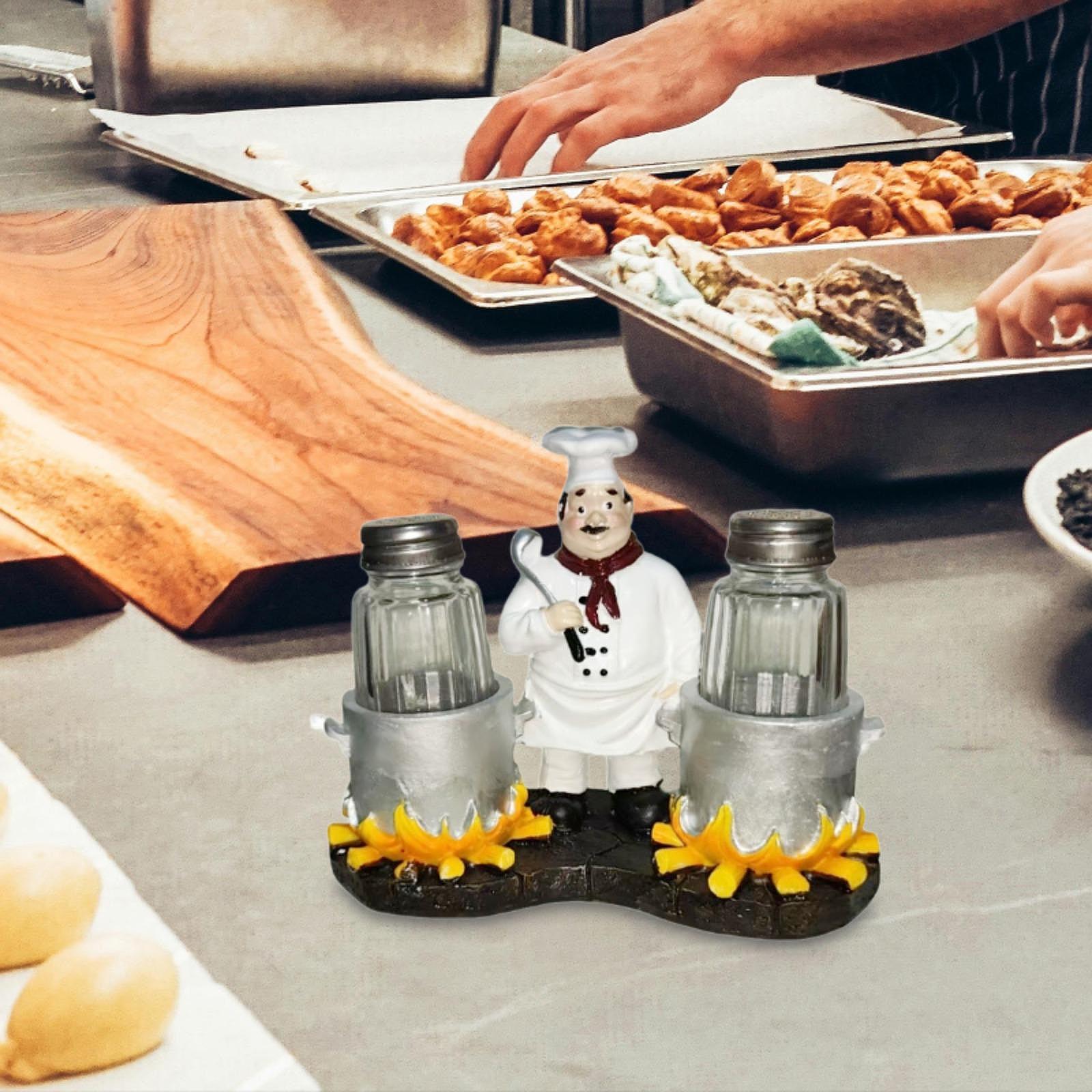 페퍼 쉐이커 세트 홀더, 레진 재질의 리필 가능한 장식 - Kitchen Set Bakery 리뷰 및 가격