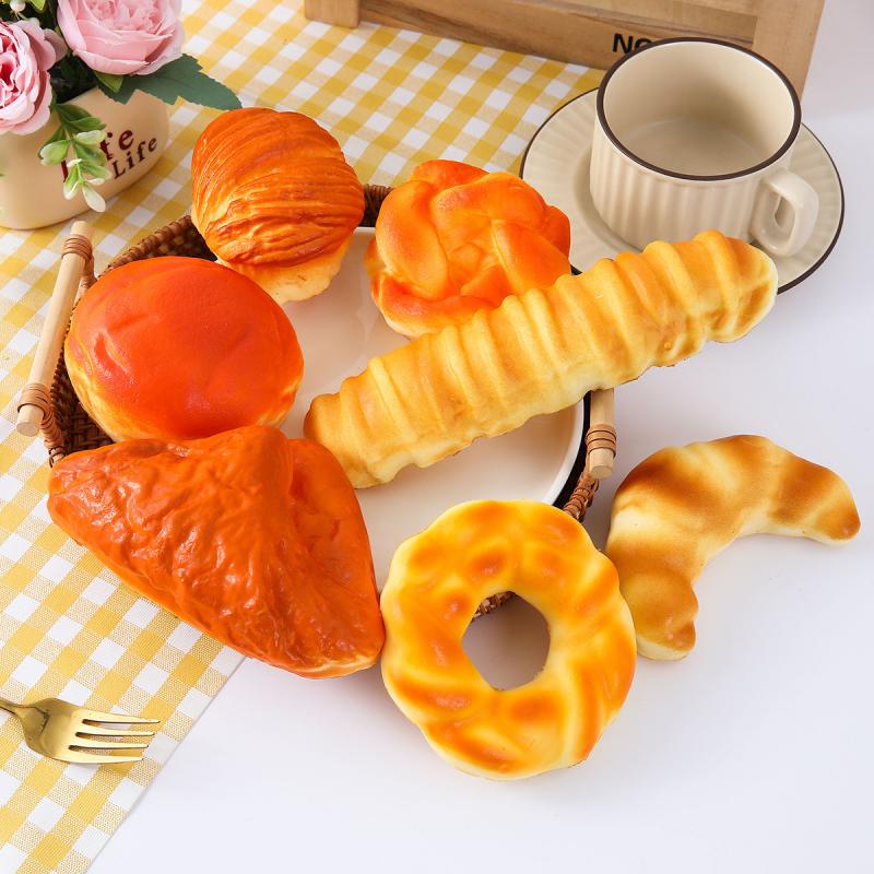 Pu 인공 빵 세트 사진 촬영을위한 실물 같은 가짜 음 - Kitchen Set Bakery 리뷰 및 가격
